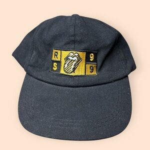 Vintage Rolling Stones 1999 No Security Tour Hat Black Vtg 90s